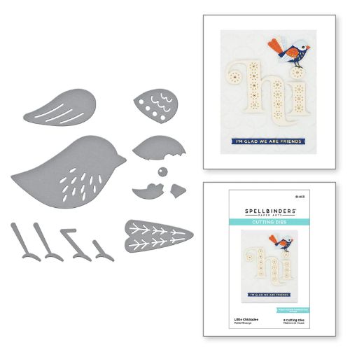 Spellbinders - Little Chickadee Etched Dies