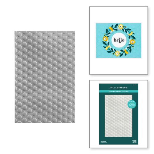 Spellbinders - Puff Dotty 3D Embossing Folder