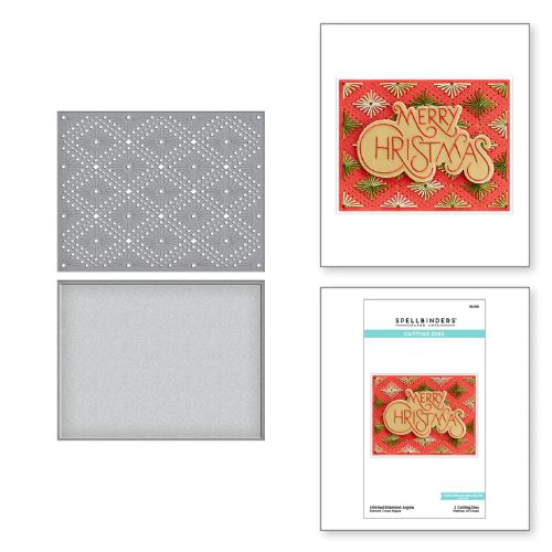 Spellbinders - Stitched Diamond Argyle Etched Dies