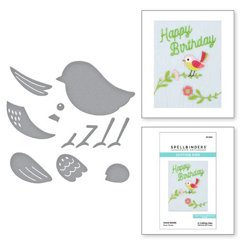 Spellbinders - Sweet Birdie Etched Dies