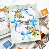 Pinkfresh Studio - Ribbon Splendor stencil