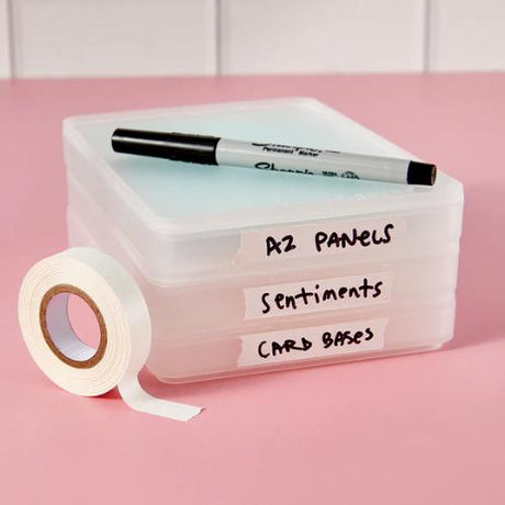 Spellbinders - White Labeling Tape 1/2"