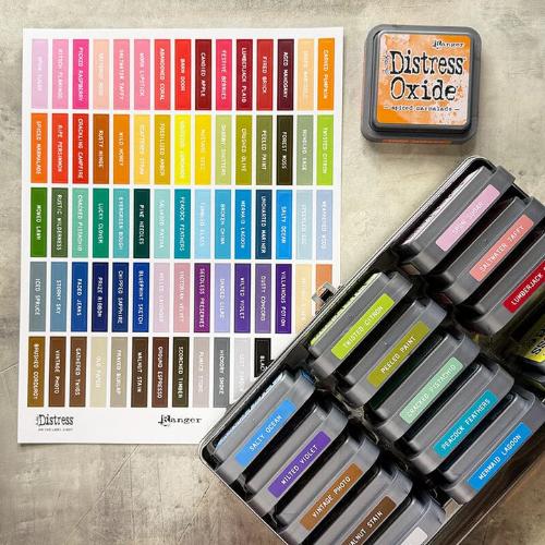 Tim Holtz Distress Ink Pad Label Sheets White Printing