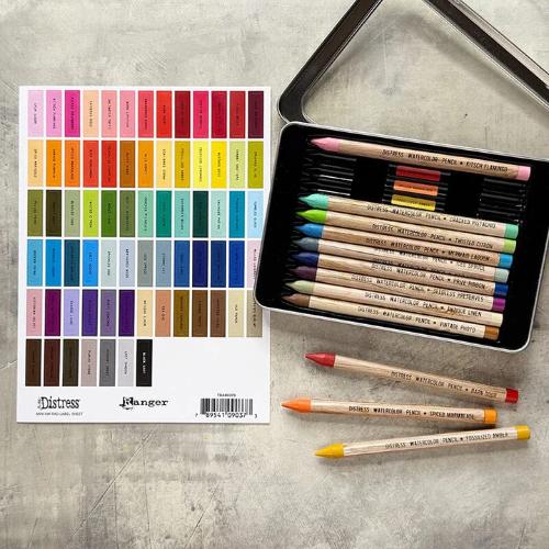 Tim Holtz Distress Label Assortment Sheets Black Printing