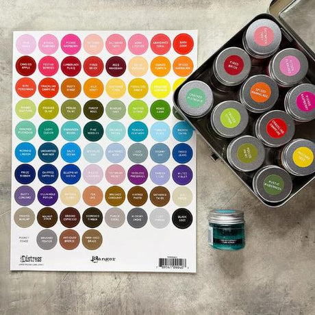 Tim Holtz Distress Label Assortment Sheets White Printing