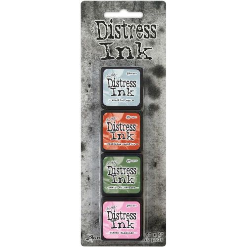 Tim Holtz Distress Mini Ink Pads 4/Pkg Kit 16