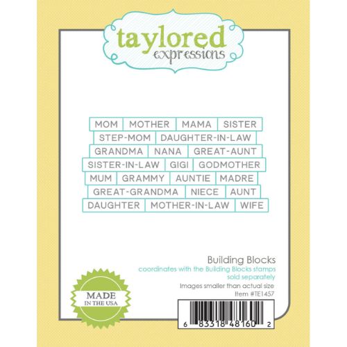 Taylored Expressions - Building Blocks Die