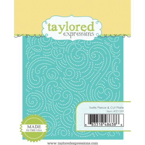 Taylored Expressions - Swirls Pierce & Cut Plate