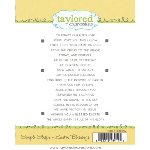 Taylored Expressions - Simple Strips - Easter Blessings