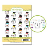 Taylored Expressions - Frosty Background Cling & Clear Combo