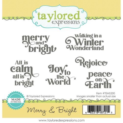 Taylored Expressions - Merry & Bright Stamp and Die Combo