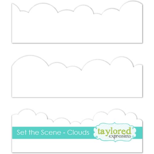 Taylored Expression - Set the Scene - Clouds Stencil Strips