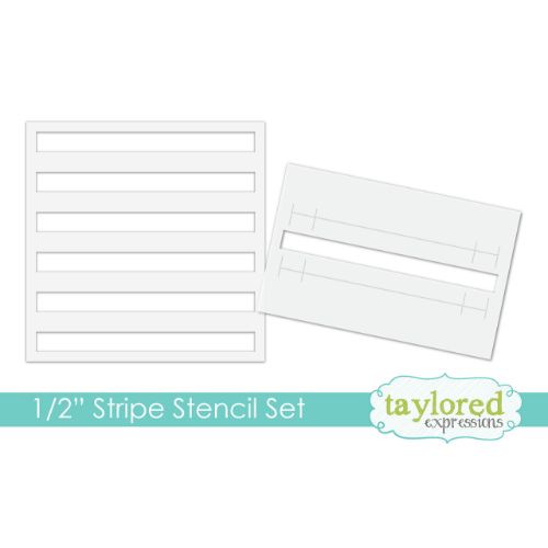 Taylored Expressions - 1/2" Stripe Stencil Set