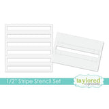 Taylored Expressions - 1/2" Stripe Stencil Set