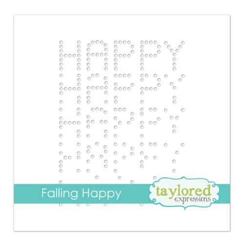 Taylored Expressions - Falling Happy Stencil