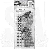 Tim Holtz Mixed-Media Stamps & Stencil Set: Botanic Collage, Plus and Focus THMM160