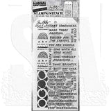 Tim Holtz Mixed-Media Stamps & Stencil Set: Noteworthy, Nature and Ringer THMM162