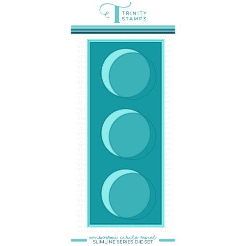 Trinity Stamps - Slimline Embossed Circle Window Panel Die