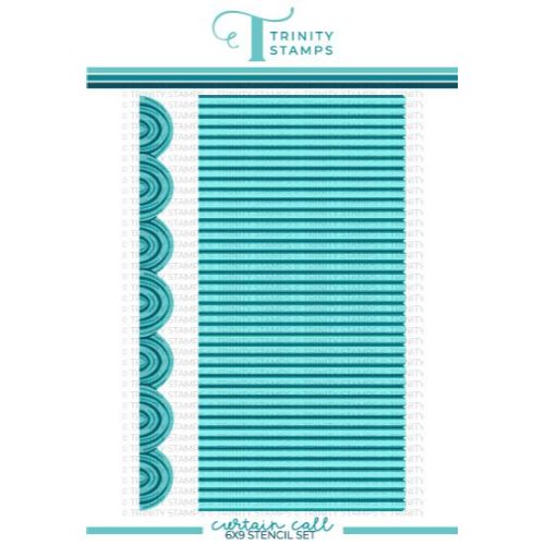 Trinity Stamps - Curtain Call - 6x9" Laser Cut 3-piece Layering Stencil Set