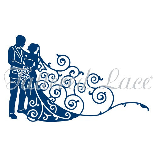 Tattered Lace Die - Bride and Groom - Krafters Cart