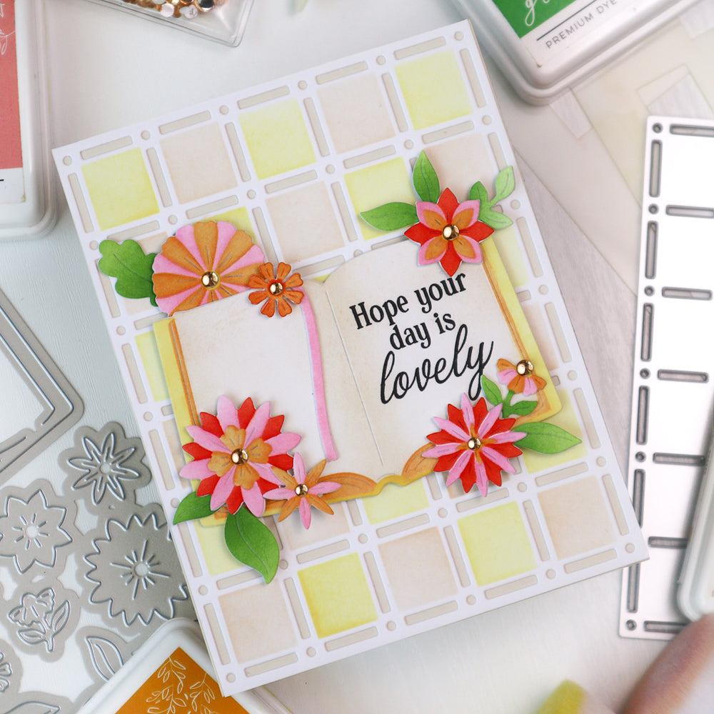 Pinkfresh Studio - Refined Grid coverplate die