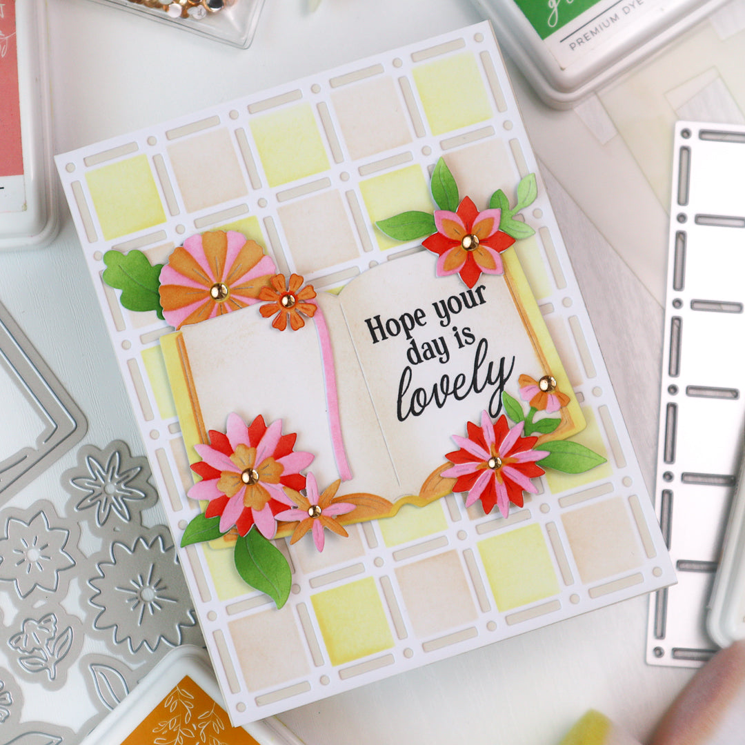 Pinkfresh Studio - Refined Grid coverplate die