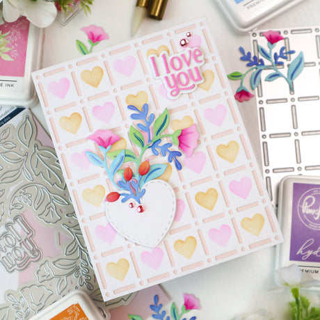 Pinkfresh Studio - Refined Grid coverplate die