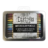Tim Holtz Distress Watercolor Pencils 12/Pkg Set 1 - Postage as per Actual