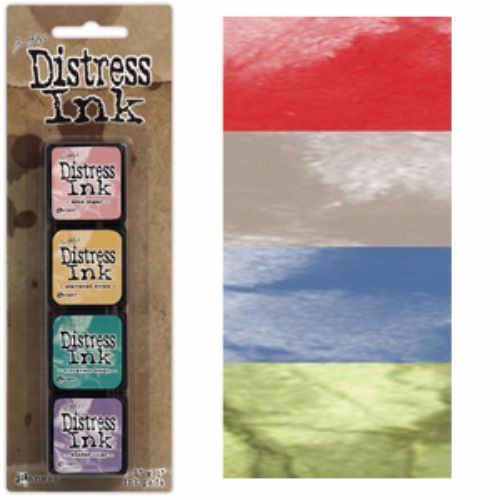 Distress Mini Ink Pads 4/Pkg Kit 5 - Krafters Cart