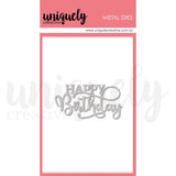 Uniquely Creative - Happy Birthday Die