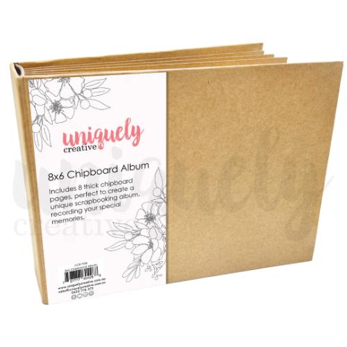 Uniquely Creative - 8" x 6" Chipboard Scrapbooking Album - Postage as per actual