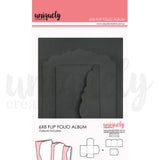 Uniquely Creative - 6" x 8" Flip Folio Album - Black