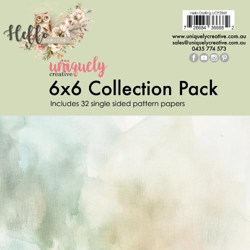 Uniquely Creative - Hello Darling 6 x 6 Collection Pack