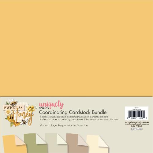 Uniquely Creative - Sweet as Honey Coordinating Cardstock Bundle - Postage as per Actual