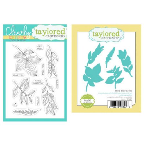 Taylored Expressions - Bold Branches Stamp Set and Dies