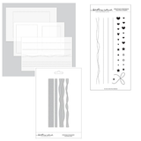 Concord & 9th - Kristina's Finishing Touches Stamp Set (4 x 8), Dies & Stencil Bundle - Postage as per Actual