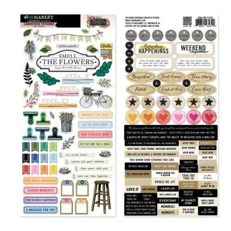 49 And Market Die-Cuts Cardstock Stickers By Vicki Boutin The Flower Emporium - Postage as per Actual
