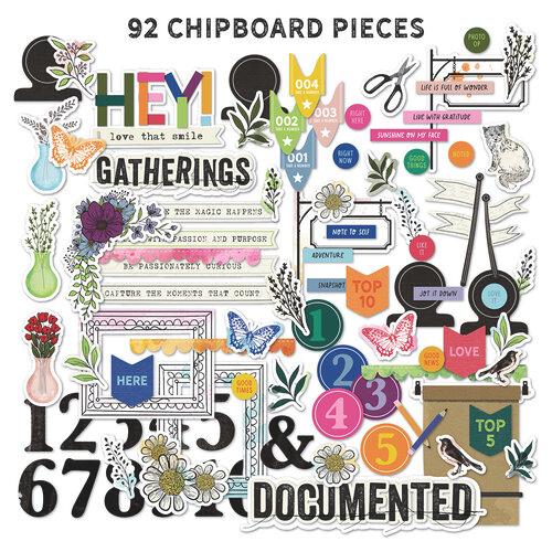 49 And Market Chipboard Bits 92/Pkg The Flower Emporium