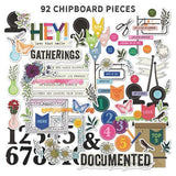 49 And Market Chipboard Bits 92/Pkg The Flower Emporium