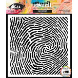 Visible Image Time To Fly 6x6 Inch Stencil Fingerprint (VIS-FIN-03)