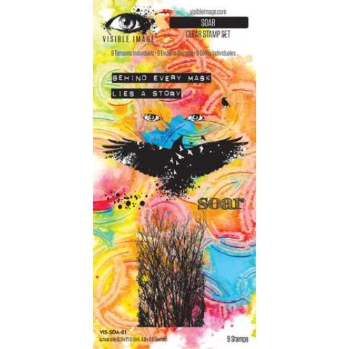 Visible Image Time To Fly 4x8 Inch Stamp Set Soar (VIS-SOA-01)