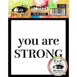 Visible Image - You Are Strong 4x4 Inch Stencil (VIS-YA4-04)