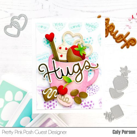 Pretty Pink Posh - Valentine Mug Addition (use with Winter Mug Die)