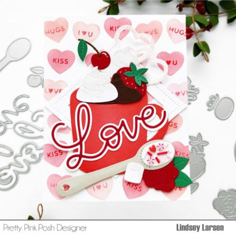 Pretty Pink Posh - Valentine Mug Addition (use with Winter Mug Die)