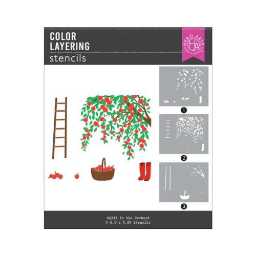 Hero Arts - In The Orchard Stamp & Cut & Stencil Bundle from the I Pick You Collection