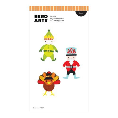 Hero Arts Oh What Fun Add-Ons Bundle - Postage as per Actual