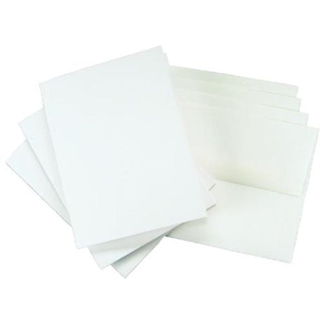 Leader Paper Products - A2 Greeting Cards W/Envelopes (4.375"X5.75") 25/Pkg-White - Postage as per Actual