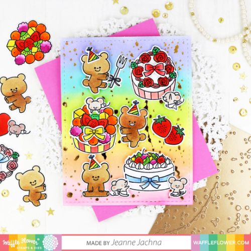Waffle Flower - Fruity Cake Combo
