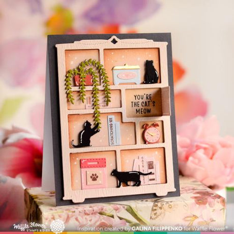 Waffle Flower - Simple Bookcase Die