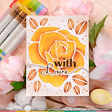 Waffle Flower - Lovely Rose Stencil Duo